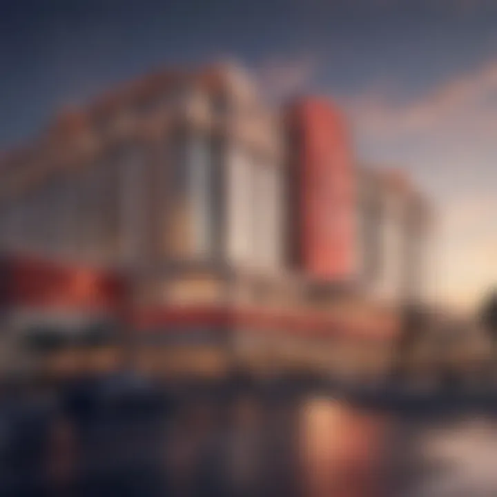 Exterior view of Resorts World Casino showcasing its architectural design