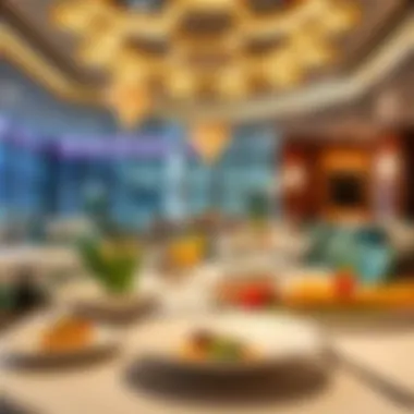 Gourmet Dining Experiences at Resorts World Las Vegas Elegant dining setting showcasing gourmet cuisine