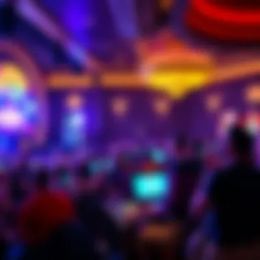 Entertainment venue inside Rivers Casino hosting a live performance with an energetic crowd