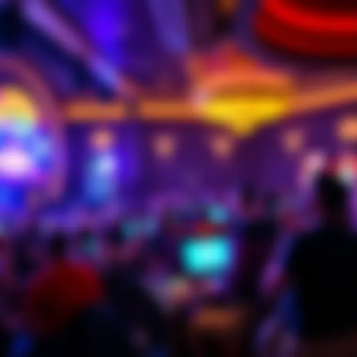 Entertainment venue inside Rivers Casino hosting a live performance with an energetic crowd