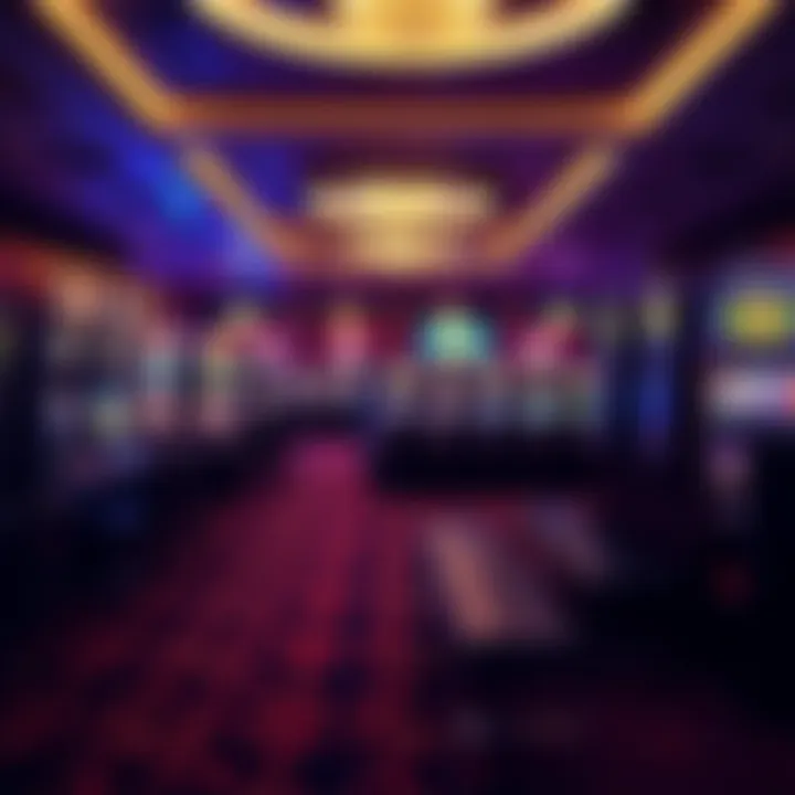 Luxurious gaming floor at Rivers Casino featuring various slot machines and table games