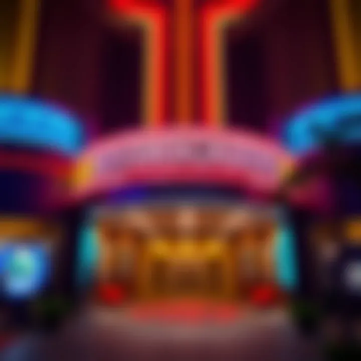 Exterior view of Rivers Casino Pittsburgh showcasing its vibrant entrance and signage