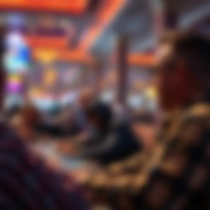 Depiction of community events held at the casino