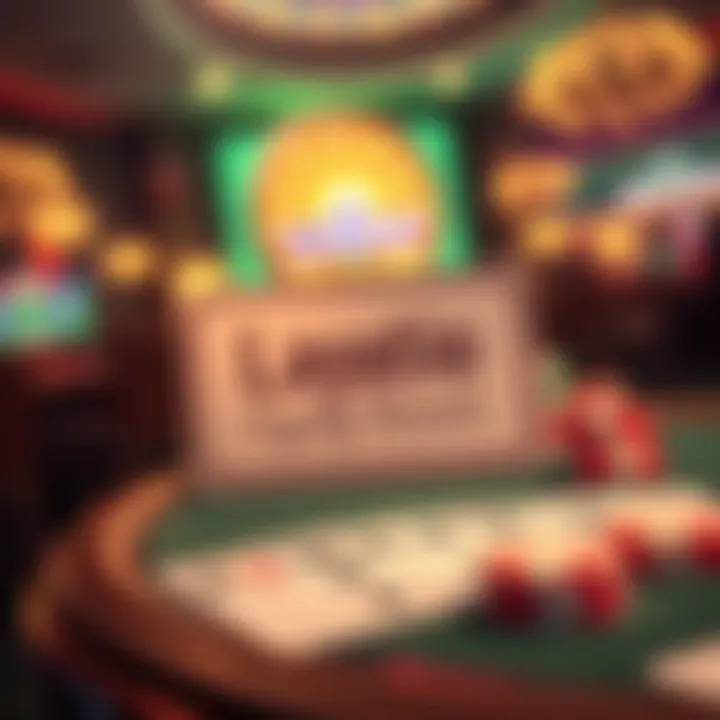 Casino loyalty card with rewards illustration
