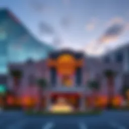 Exterior view of Seminole Hard Rock Casino showcasing its architectural grandeur