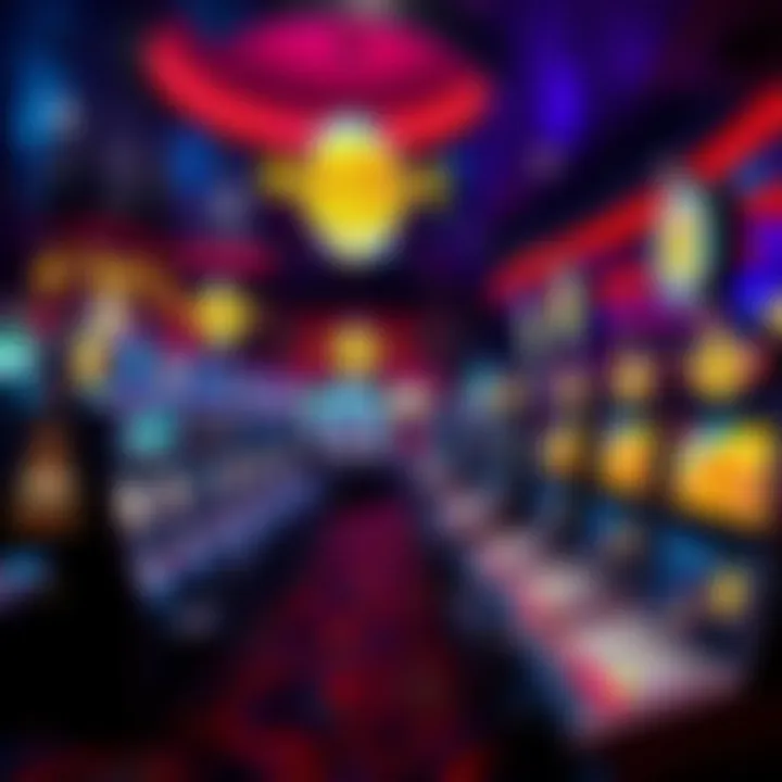 Vibrant Gaming Experience at Seminole Hard Rock Casino Luxurious gaming floor filled with vibrant slot machines and table games