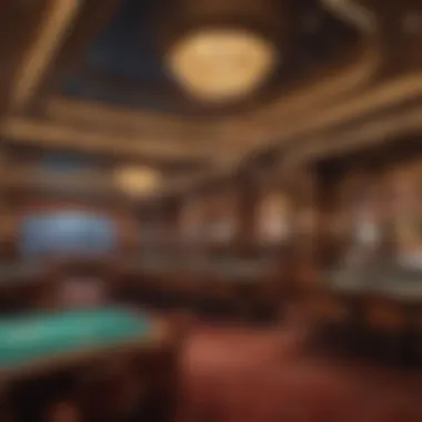 Rendering of the luxurious interior design of the Sky River Casino.