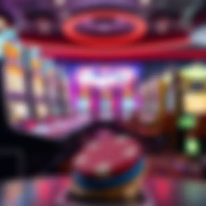 Depiction of user interface in slot games