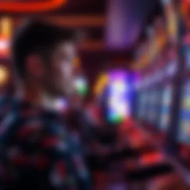 Engaged Player Immersed in Free Slot Gaming Player enjoying a free slot game