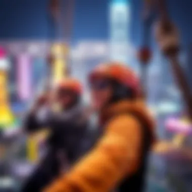 Thrill Seekers Ready for Adventure Excited participants preparing for the SlotZilla zip-line experience