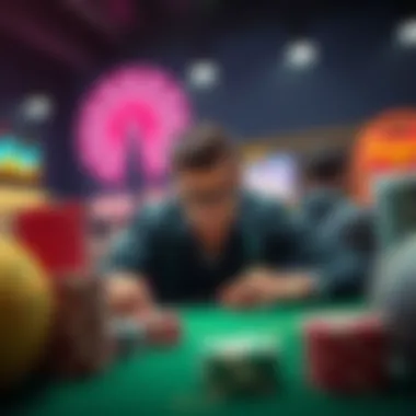 A strategic approach to online gambling with visual elements of analytics