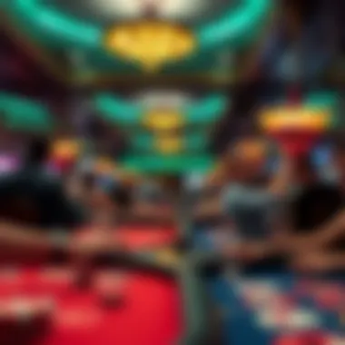 Casino floor bustling with excitement