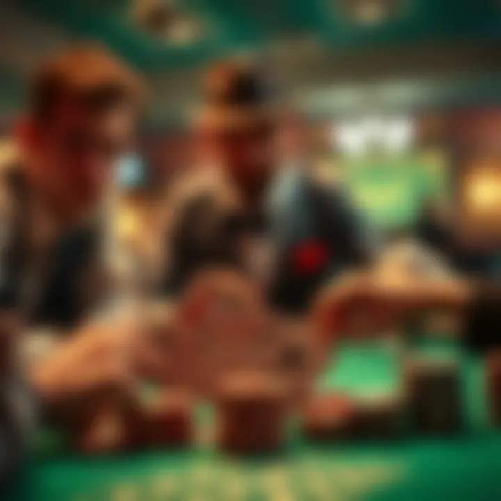 Strategic card game play in action