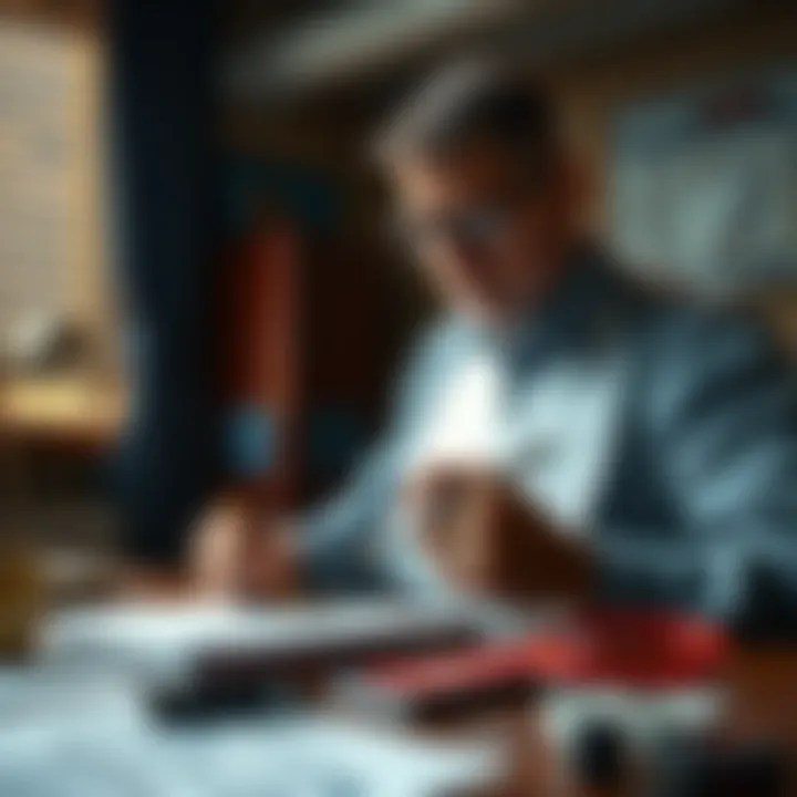 A strategic planner with notes and charts