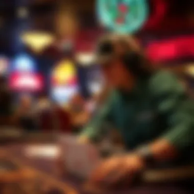 Dicer in Motion During Online Street Craps Dicer in motion during an online street craps game