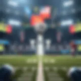 Visual representation of Super Bowl betting spreads