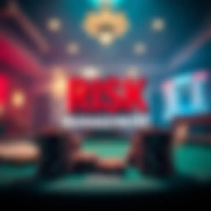 A visual representation of risk management concepts in betting