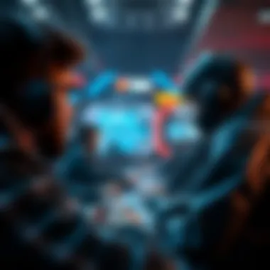 A futuristic depiction of technology's role in betting