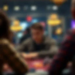 A focused player contemplating their next move in a live Texas Hold'em game