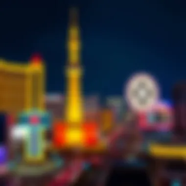 Iconic Las Vegas skyline at night reflecting the vibrant atmosphere of the city.