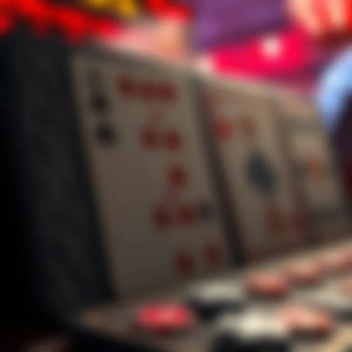 An intricate design of poker scratchers featuring various symbols