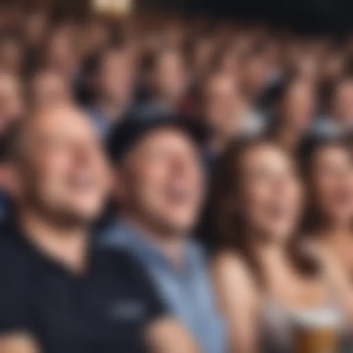 Audience enjoying Jim Norton's comedy show