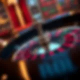 French roulette wheel showcasing its distinct layout