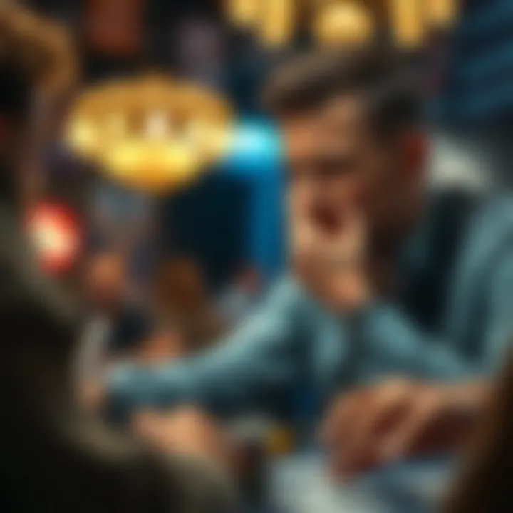 Strategic Thinking in Dice Betting A player contemplating a betting strategy