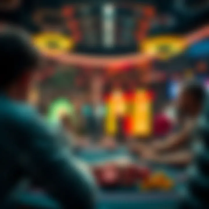 The Thrill of the Game: An Engaging Atmosphere A vibrant gaming environment filled with excitement