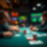 Strategic betting patterns in online flop poker