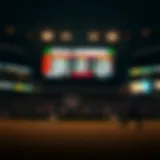 NCAA betting lines visual representation