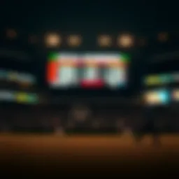 NCAA betting lines visual representation