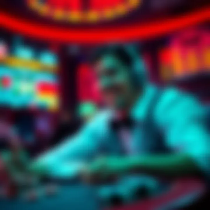 Player enjoying benefits of casino promotions