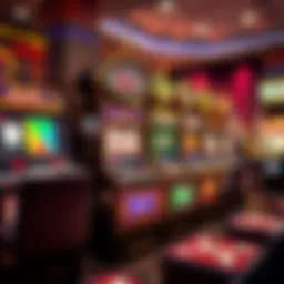 Illustration showing different types of slot machines