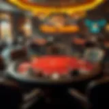 Overview of Texas Hold'em poker table setup