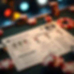 Detailed layout of a betting slip highlighting key components