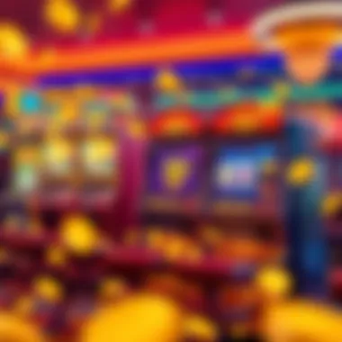 Exploring Online Slot Machines with Free Coins Vibrant illustration of online slot machines featuring free coin bonuses