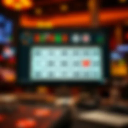 Visual Representation of Digital Bingo Cards Digital bingo cards displayed on a computer screen