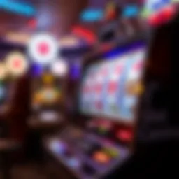 Intricate design of a modern slot machine