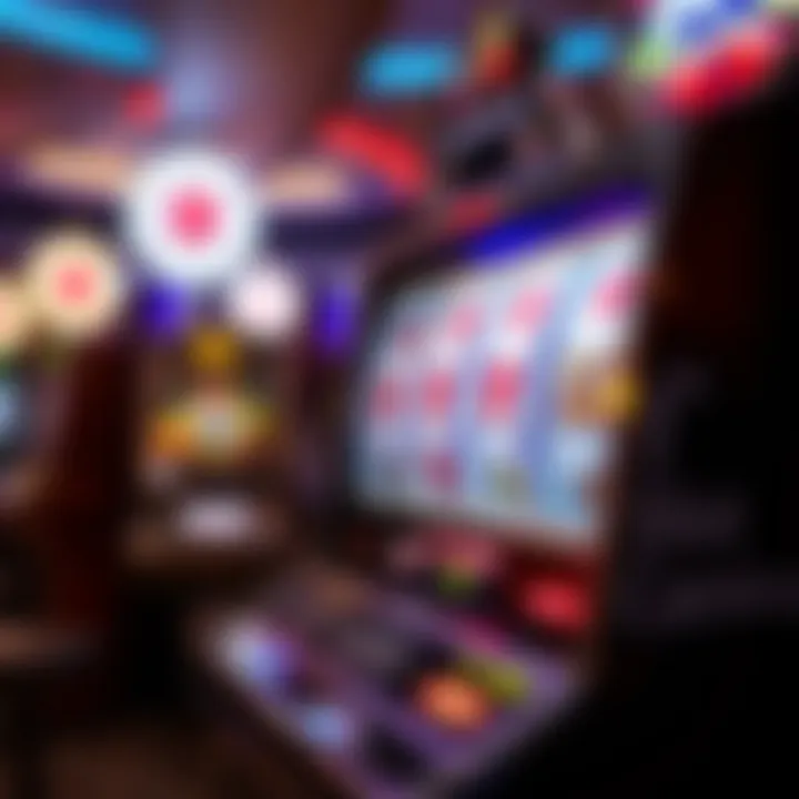 Intricate design of a modern slot machine