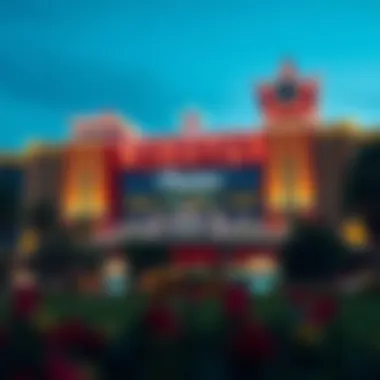 Exterior view of Winstar Casino showcasing its architecture