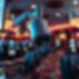 Advanced surveillance system monitoring the casino floor.