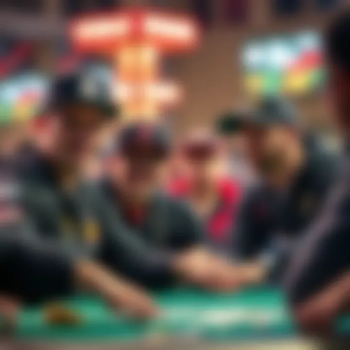 Iconic players of the World Series showcasing talent