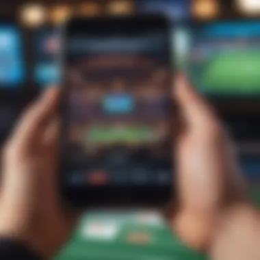 User interface of Wrigley Sportsbook displayed on a mobile device