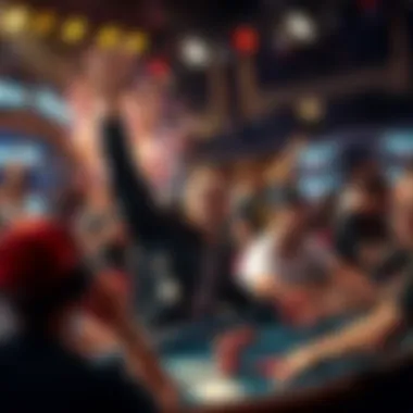 Celebration of a winning moment